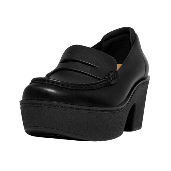 Fit Flop Womens/Ladies Pilar Platform Loafers / Black